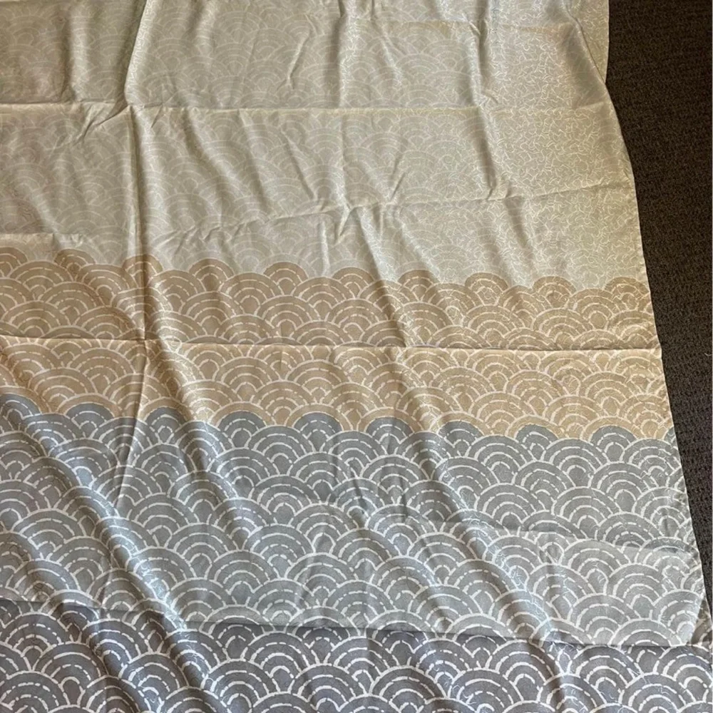 Better Homes & Gardens Shower Curtain 72”x72” grey blue green tan muted colors